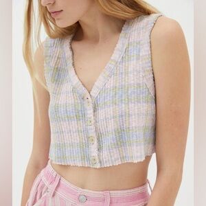 Urban Outfitters BDG Seb Cropped Sweater Vest